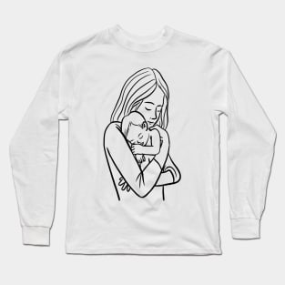 I Love My Mom T-Shirt Long Sleeve T-Shirt